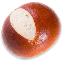 Pretzel Round Dinner Roll